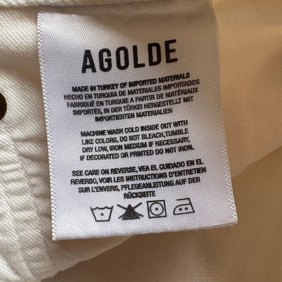 AGOLDE Mid-Rise 90s Jeans in “Fortune Cookie” – Size 32 - Picture 6 of 11